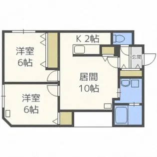 ロゼリア発寒【4階】の間取り