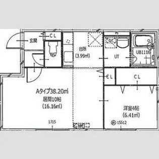 HERO YAMAHANA1【2階】の間取り