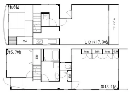 兵庫県姫路市豊沢町【一戸建】の間取り