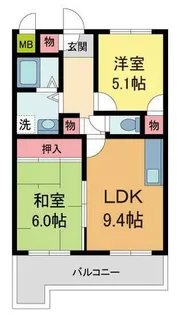 アルカディア宝塚【2階】の間取り