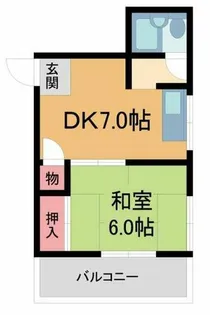 シャルム風見鶏【1階】の間取り