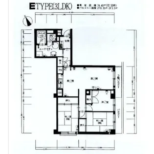 ハイツ真駒内【3階】の間取り