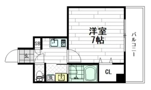ファビラスコート巽東【4階】の間取り