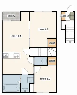 Rin bloom【202号室】の間取り