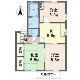 LE HABITAT(ル アビタ)【2階】の間取り