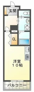 S-FORT神戸神楽町【9階】の間取り