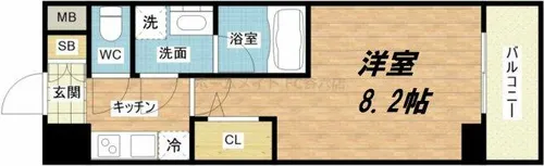 Fortuney大手前【2階】の間取り