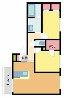 シーズンズ仁川【1階】の間取り