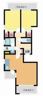 御影大蔵マンション【304号室】の間取り