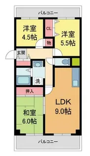 カルムエール乾【101号室】の間取り