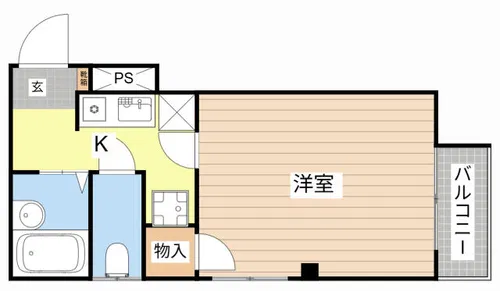 Ampleur【102号室】の間取り