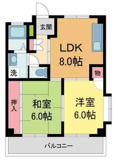 ハイム下村【201号室】の間取り