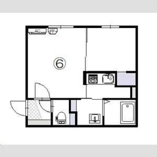 N-MODE・N19【406号室】の間取り