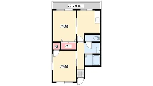 サウス ステイツ 姫路【1階】の間取り