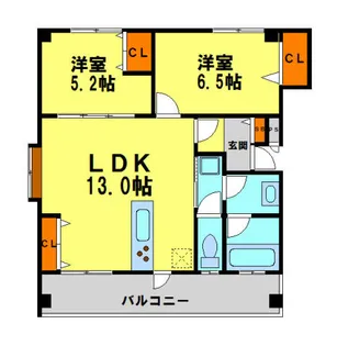 Grand jeteキセラ川西(グランジュテキセラカワニシ)【301号室】の間取り