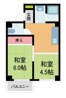 レジデンス老松【304号室】の間取り