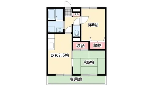 クレストみずほ【B211号室】の間取り