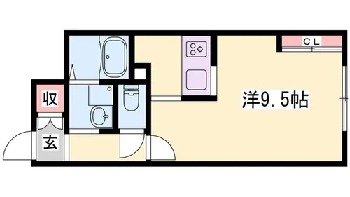 リアン飾東 B【1階】の間取り