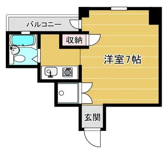 アップルハイツ富田【402号室】の間取り
