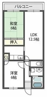 ウィングヒルズ羽曳野【2階】の間取り
