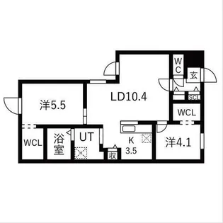 YORI N22(ヨリエヌ22)【4階】の間取り