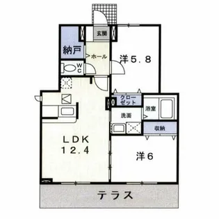 アルキテット【102号室】の間取り