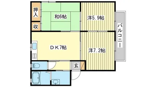 MMK觜崎【0202号室】の間取り
