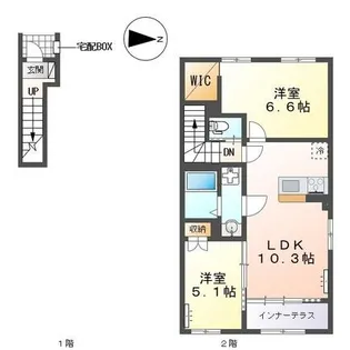 ヴィラ ステートリー【2階】の間取り