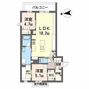 シャーメゾン ケー【2階】の間取り