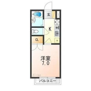 ハイツポポロ【1階】の間取り