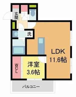 MICA ELENO KURAKUEN【2階】の間取り