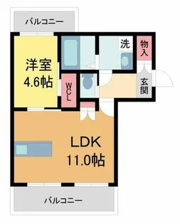 Mica Eleno Kurakuen【3階】の間取り