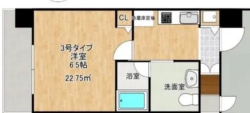 エスライズ堂島川【9階】の間取り
