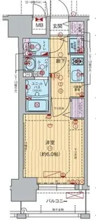 プレサンス大阪福島レシェンテ【9階】の間取り