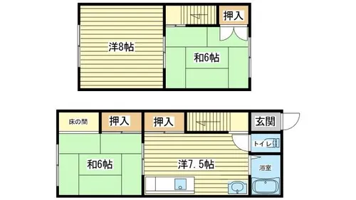 高浜町貸家【1階】の間取り