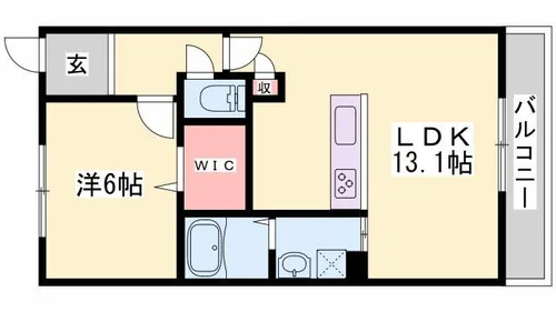 エレアージュ宝殿駅前2【302号室】の間取り