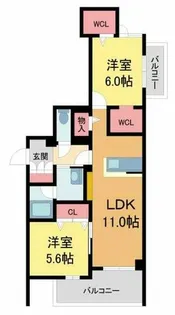 エトワールII【303号室】の間取り