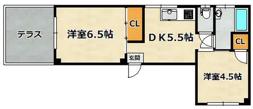 BLAN CUBE 大塚【101号室】の間取り