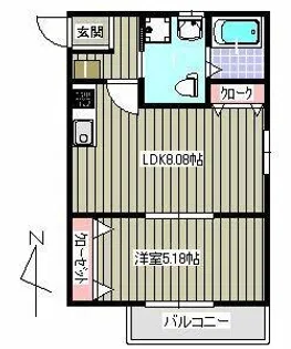 SOAR高取【1階】の間取り
