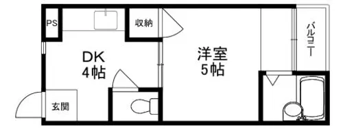 真上ロイヤルハイツ【305号室】の間取り