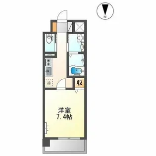 SOLUNA折尾駅前【203号室】の間取り