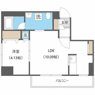 レジディア大通西【8階】の間取り