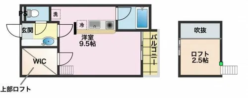 セザンヌ神野新田3【108号室】の間取り