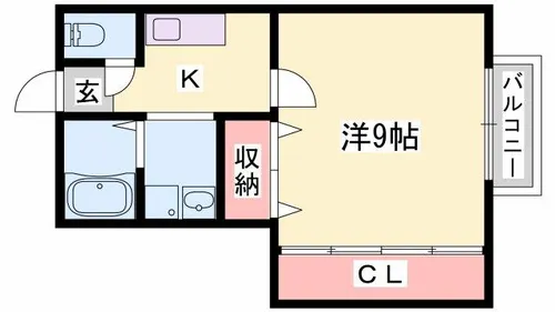フォレストセブン【204号室】の間取り