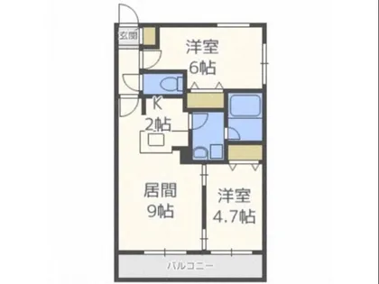 YTY/Hiragishi【4階】の間取り