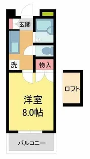 ミントハウス【301号室】の間取り