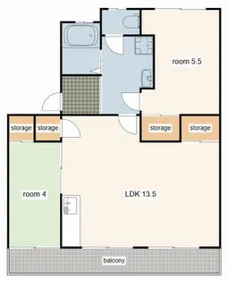 岡崎コーポ【205号室】の間取り