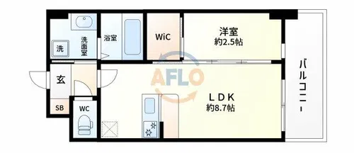 セレニテ新大阪グランデ ミリュー【13階】の間取り