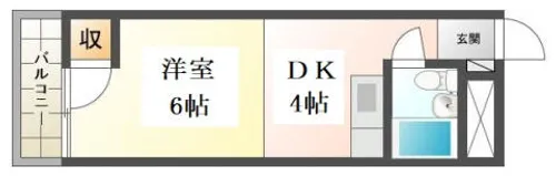 崎山ハイム【205号室】の間取り