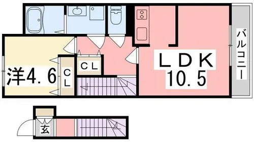 パーチェ【202号室】の間取り